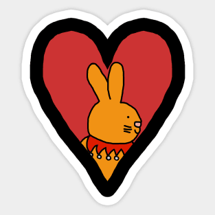 My Small Valentine Rabbit Sticker